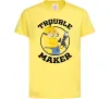 Дитяча футболка Trouble maker minion Лимонний фото