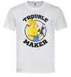 Чоловіча футболка Trouble maker minion Білий фото