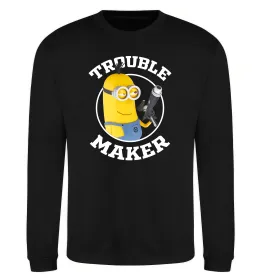 Світшот Trouble maker minion Чорний фото