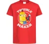 Дитяча футболка Trouble maker minion Червоний фото