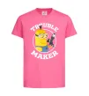 Дитяча футболка Trouble maker minion Яскраво-рожевий фото