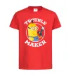 Дитяча футболка Trouble maker minion Червоний фото
