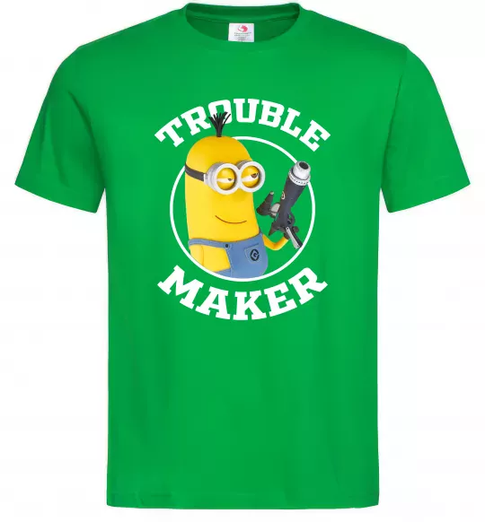 Чоловіча футболка Trouble maker minion Зелений фото