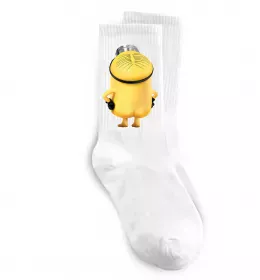Носки Міньйон спиною Белый фото