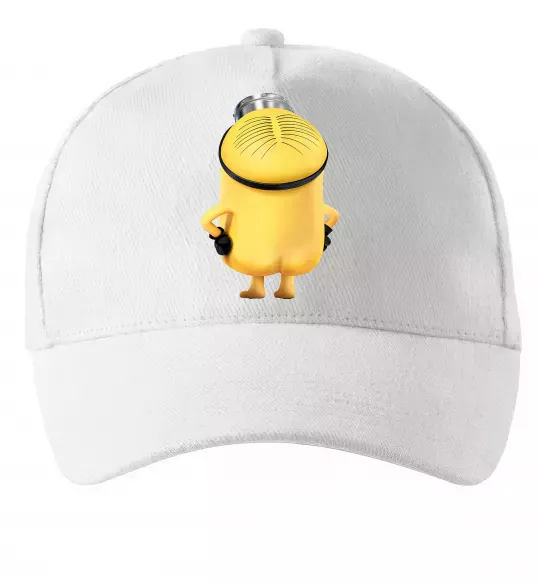 Кепка Міньйон спиною Білий фото