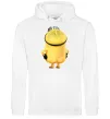 Чоловіча толстовка (худі) Міньйон спиною Білий фото