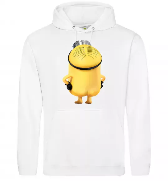 Жіноча толстовка (худі) Міньйон спиною Білий фото