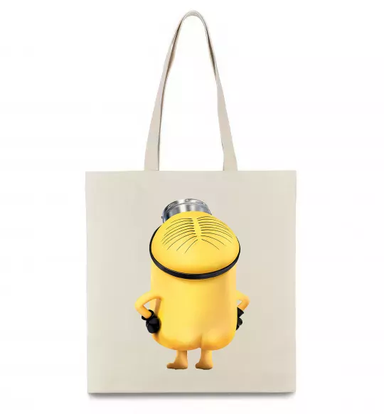 Еко-сумка Міньйон спиною Бежевий фото