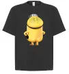 Футболка Оверсайз Міньйон спиною Чорний фото