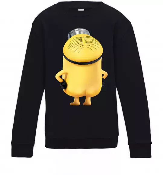 Дитячий світшот Міньйон спиною Чорний фото