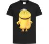 Дитяча футболка Міньйон спиною Чорний фото