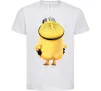 Дитяча футболка Міньйон спиною Білий фото