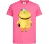 Дитяча футболка Міньйон спиною Яскраво-рожевий фото