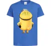 Дитяча футболка Міньйон спиною Яскраво-синій фото