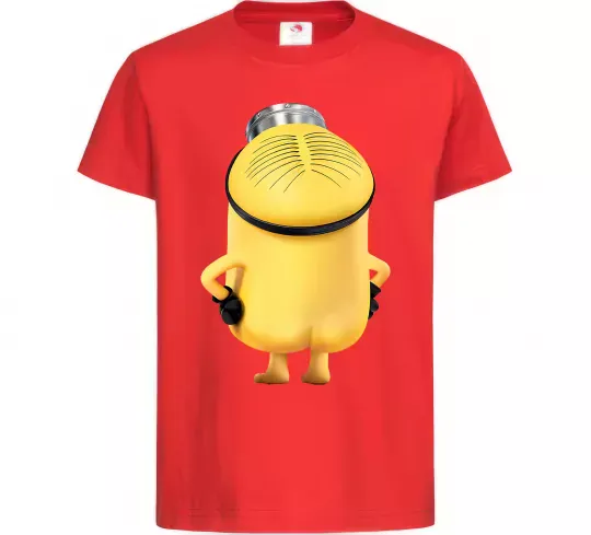 Дитяча футболка Міньйон спиною Червоний фото