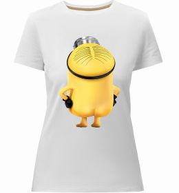 Жіноча преміум футболка Міньйон спиною
