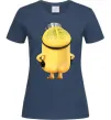 Жіноча футболка Міньйон спиною Темно-синій фото