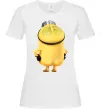 Жіноча футболка Міньйон спиною Білий фото