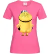 Жіноча футболка Міньйон спиною Яскраво-рожевий фото