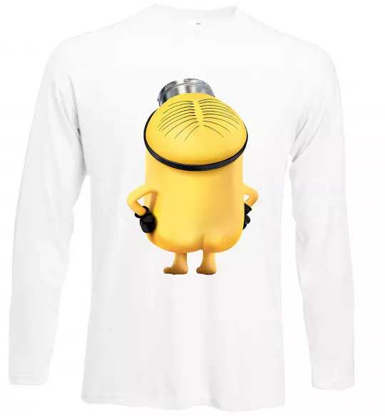 Лонгслів Міньйон спиною Білий фото