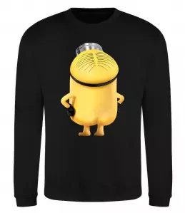 Світшот Міньйон спиною Чорний фото