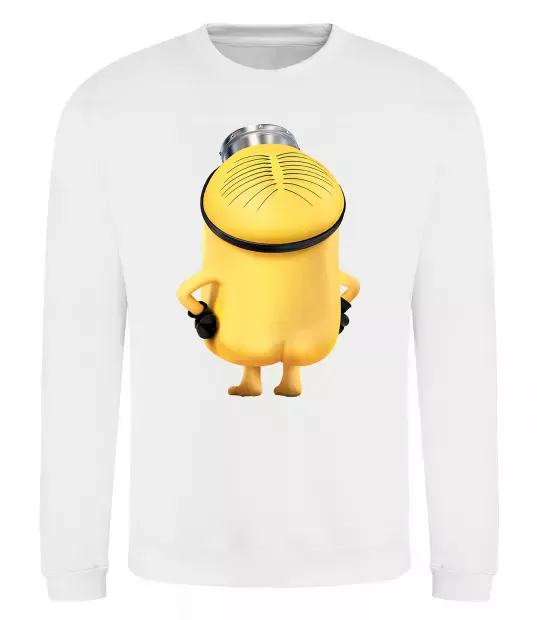 Світшот Міньйон спиною Білий фото