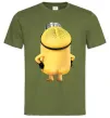 Мужская футболка Міньйон спиною Оливковый фото