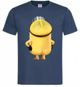 Чоловіча футболка Міньйон спиною Темно-синій фото