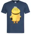 Мужская футболка Міньйон спиною Темно-синий фото