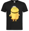 Мужская футболка Міньйон спиною Черный фото
