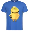 Мужская футболка Міньйон спиною Ярко-синий фото
