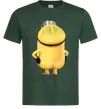 Мужская футболка Міньйон спиною Темно-зеленый фото