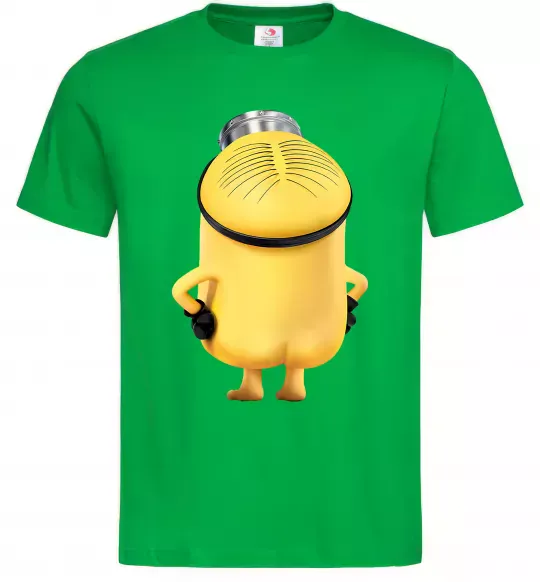 Мужская футболка Міньйон спиною Зеленый фото