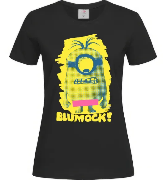 Женская футболка Minion blumock Черный фото