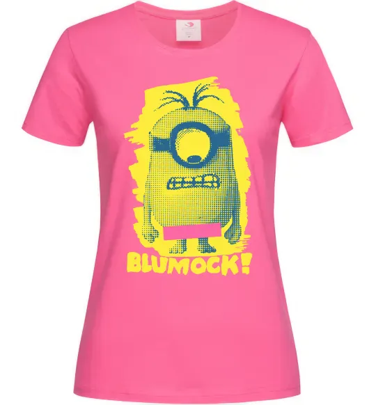 Женская футболка Minion blumock Ярко-розовый фото