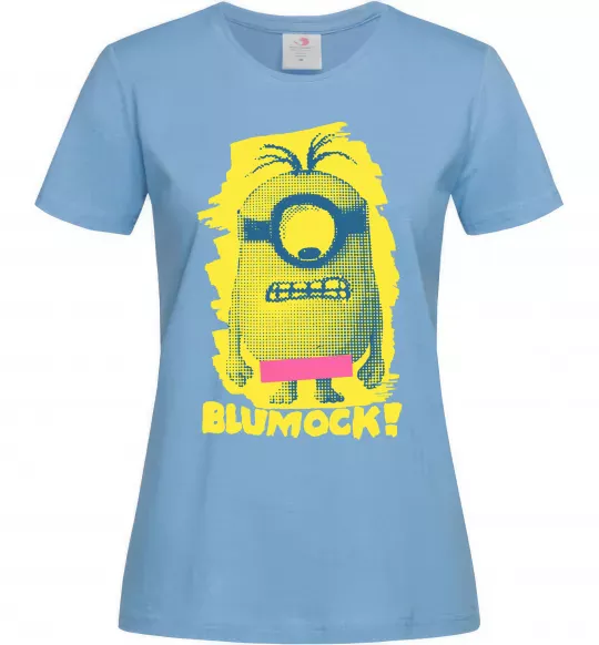 Женская футболка Minion blumock Голубой фото