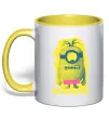 Чашка с цветной ручкой Minion blumock Лимонный фото