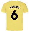 Мужская футболка Pogba 6 Спина Лимонный фото