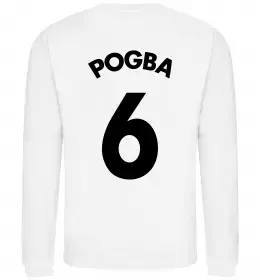 Свитшот Pogba 6 Спина Белый фото