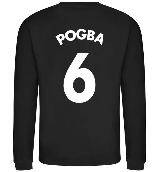 Свитшот Pogba 6 Спина Черный фото