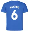 Мужская футболка Pogba 6 Спина Ярко-синий фото