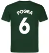 Мужская футболка Pogba 6 Спина Темно-зеленый фото