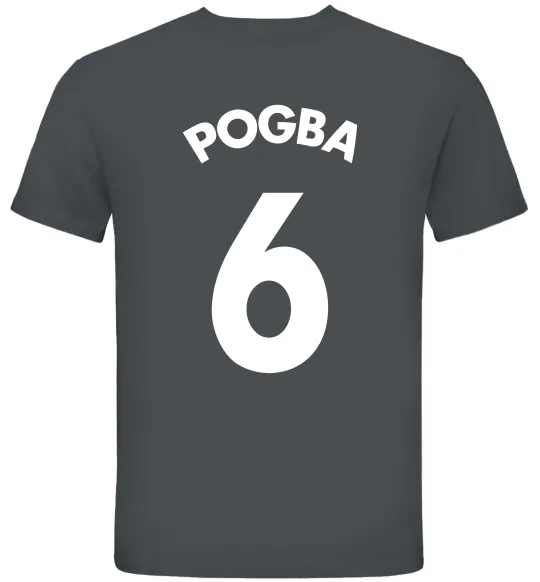 Мужская футболка Pogba 6 Спина Графит фото