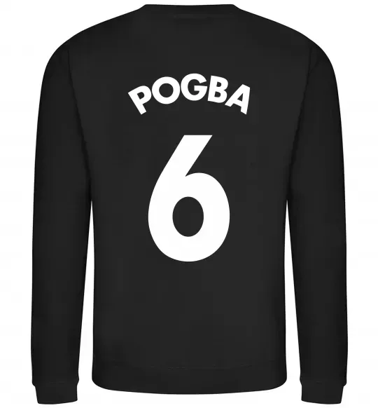 Свитшот Pogba 6 Спина Черный фото