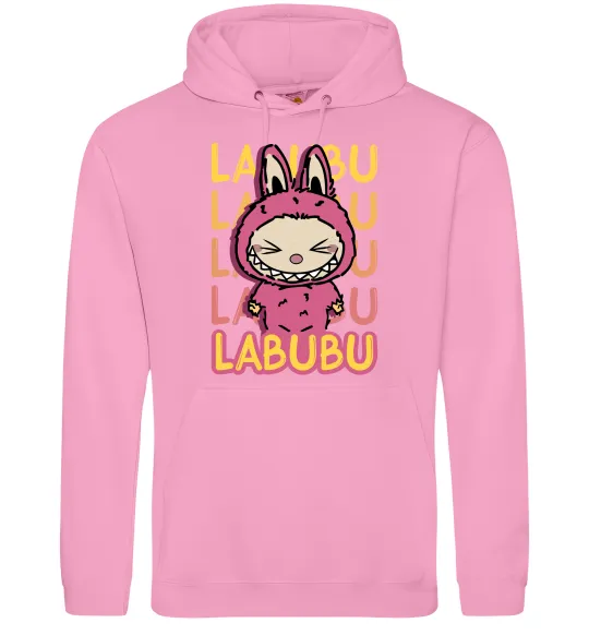 Чоловіча толстовка (худі) Cute Labubu Рожевий фото