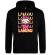 Мужская толстовка (худи) Cute Labubu Черный фото