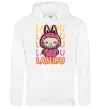 Мужская толстовка (худи) Cute Labubu Белый фото