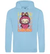 Чоловіча толстовка (худі) Cute Labubu Блакитний фото