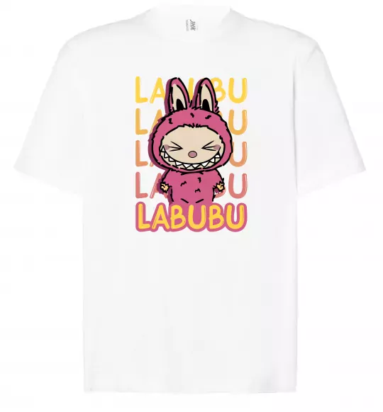 Футболка Оверсайз Cute Labubu Белый фото