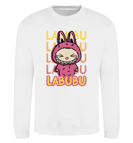 Світшот Cute Labubu Білий фото